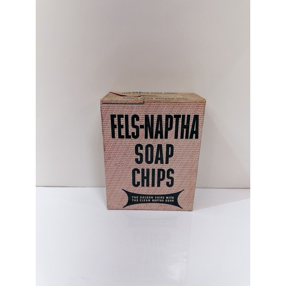 VINTAGE FELS NAPTHA SOAP GOLDEN CHIPS LAUNDRY DETERGENT SEALED BOX 1# 5oz USA
